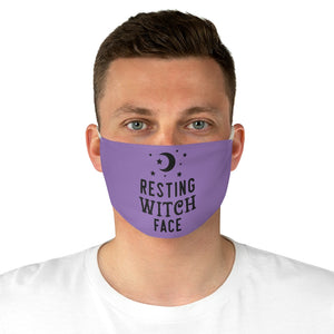 Resting Witch Face Fabric Face Mask