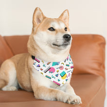 Load image into Gallery viewer, 90s Design Pet Bandana Collar - Lili White Creations 