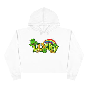 Lucky St. Patrick's Day Crop Hoodie - Lili White Creations 