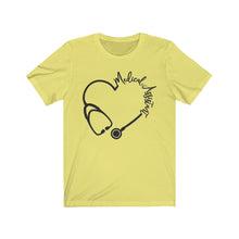 Load image into Gallery viewer, Medical Assistant Stethoscope Heart Unisex Jersey Short Sleeve Tee - Lili White Creations 