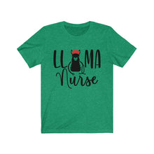 Load image into Gallery viewer, Llama Nurse Unisex Jersey Short Sleeve Tee - Lili White Creations 