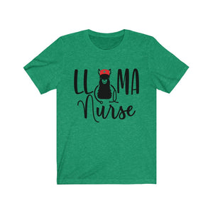 Llama Nurse Unisex Jersey Short Sleeve Tee - Lili White Creations 