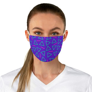 Purple 90s Design Fabric Face Mask - Lili White Creations 