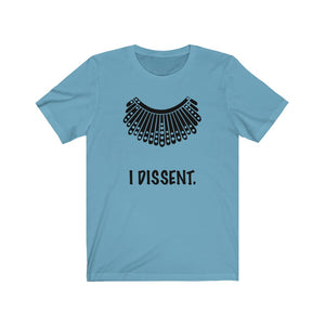 I Dissent. Dissent Collar Unisex Jersey Short Sleeve Tee - Lili White Creations 