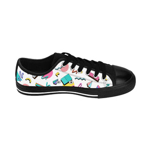 90s Print Men's Sneakers - Lili White Creations 