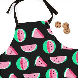 Watermelon Print Black Apron - Lili White Creations 