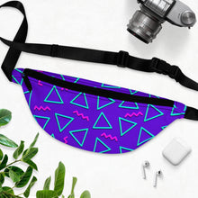 Load image into Gallery viewer, 90s Purple Design Fanny Pack - Lili White Creations 