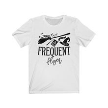 Load image into Gallery viewer, Frequent Flyer Witch Unisex Jersey Short Sleeve Tee