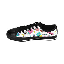 Load image into Gallery viewer, 90s Print Women&#39;s Sneakers - Lili White Creations 