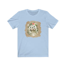 Load image into Gallery viewer, Hedgehog Flower Unisex Jersey Short Sleeve Tee - Lili White Creations 