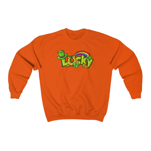 Lucky St, Patrick's Day Unisex Heavy Blend™ Crewneck Sweatshirt - Lili White Creations 