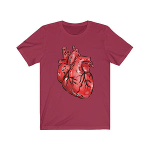 Anatomical Heart Unisex Jersey Short Sleeve Tee - Lili White Creations 