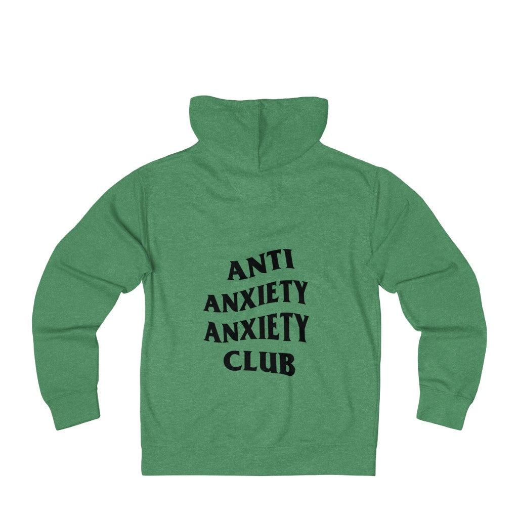 Anti Anxiety Anxiety Club Unisex French Terry Zip Hoodie - Lili White Creations 