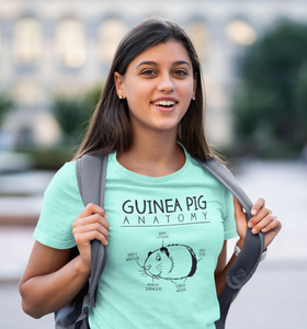 Guinea Pig Anatomy Funny Unisex Jersey Short Sleeve Tee - Lili White Creations 