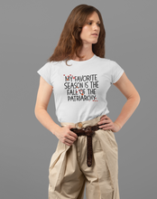 Load image into Gallery viewer, My Favorite Season is the Fall of the Patriarchy Unisex Jersey Short Sleeve Tee - Lili White Creations 