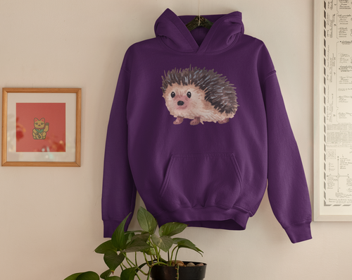 Hedgehog Unisex Heavy Blend Hooded Sweatshirt - Lili White Creations 