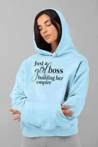 Just A Girl Boss Building Her Empire Unisex Heavy Blend Hooded Sweatshirt - Lili White Creations 