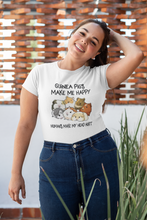 Load image into Gallery viewer, Guinea Pigs Make Me Happy. Humans Make My Head Hurt Unisex Jersey Short Sleeve Tee - Lili White Creations 