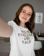 Load image into Gallery viewer, Your Feelings are Valid Unisex Jersey Short Sleeve Tee - Lili White Creations 