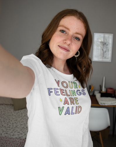 Your Feelings are Valid Unisex Jersey Short Sleeve Tee - Lili White Creations 