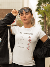 Load image into Gallery viewer, All You Need Is Love Math Equation Unisex Jersey Short Sleeve Tee - Lili White Creations 